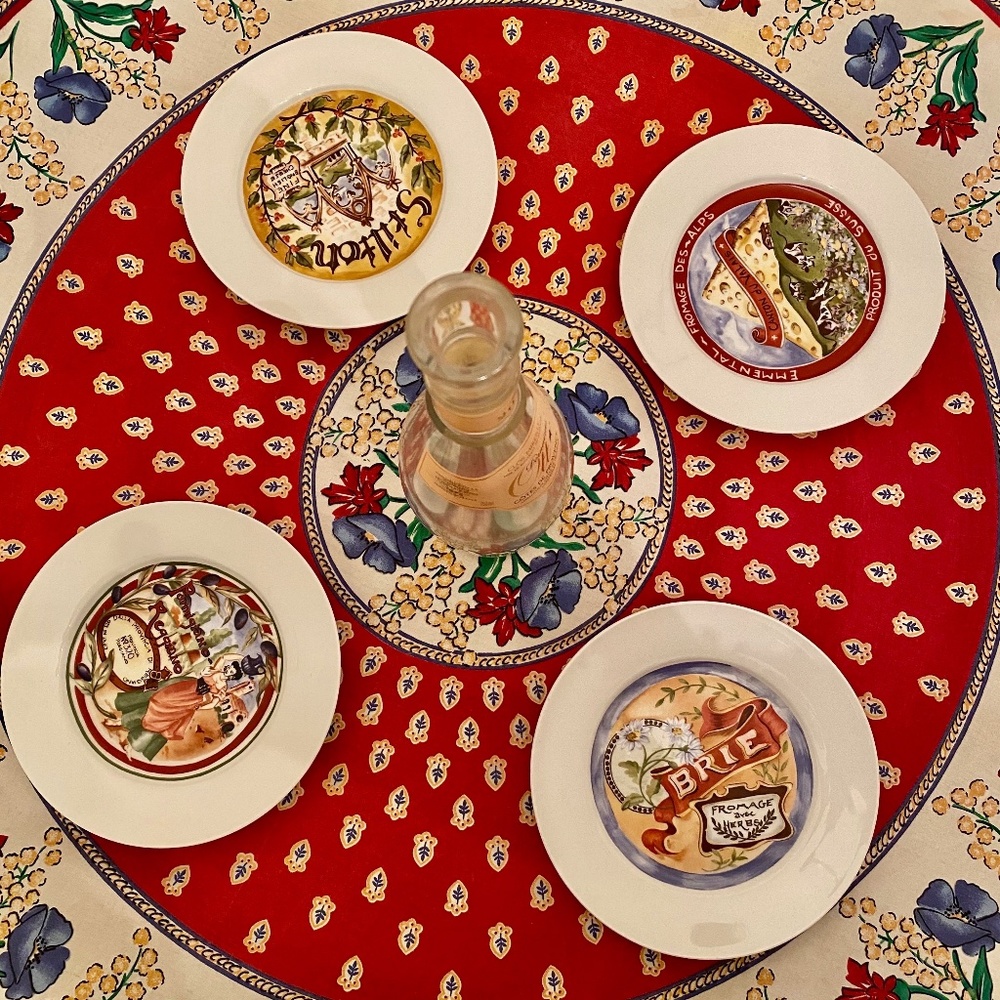 Restoration Hardware Classic Cheese Plates 4 Set